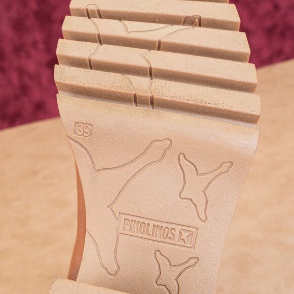 Pikolinos Women Valladolid Brown Leather Zip Chunky Heel boots 8.5US EUR39 - Picture 7 of 8